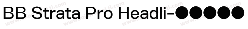 BB Strata Pro Headli字体转换